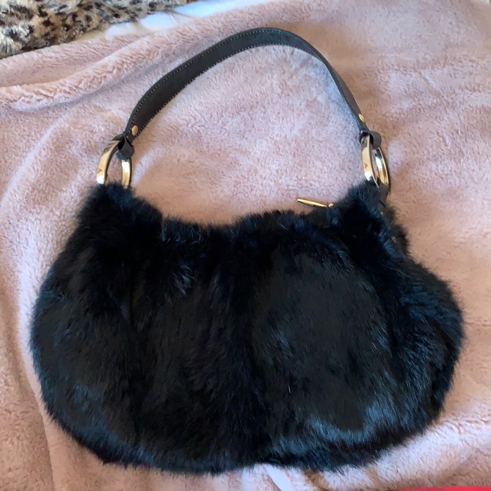 faux fur antonio melani purse